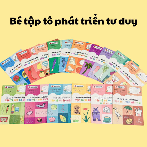 Bé tập tô phát triển tư duy