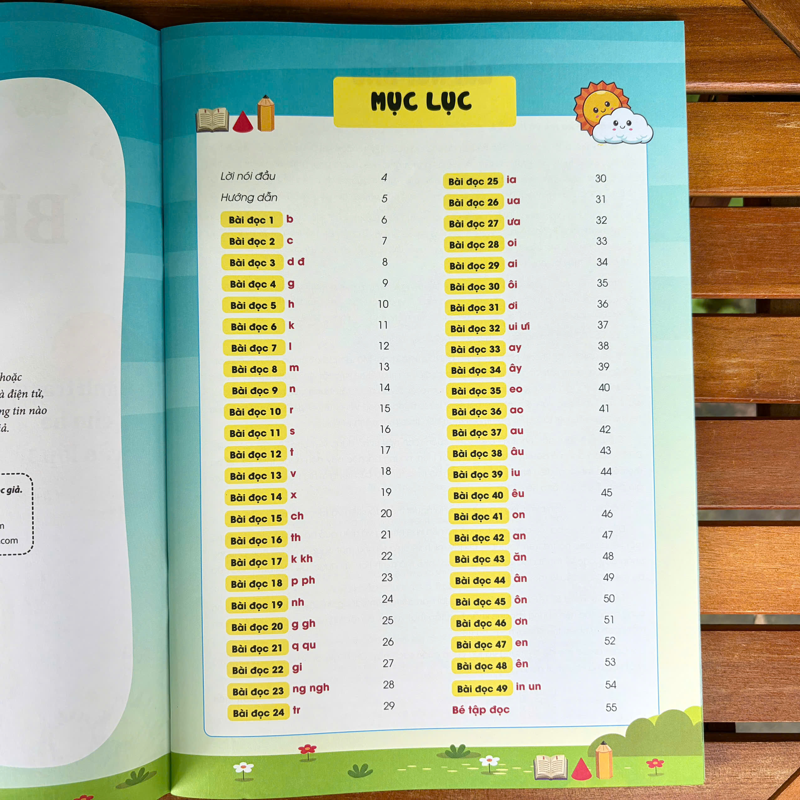 BÉ TẬP ĐỌC (Combo 2 cuốn) - Ảnh 2